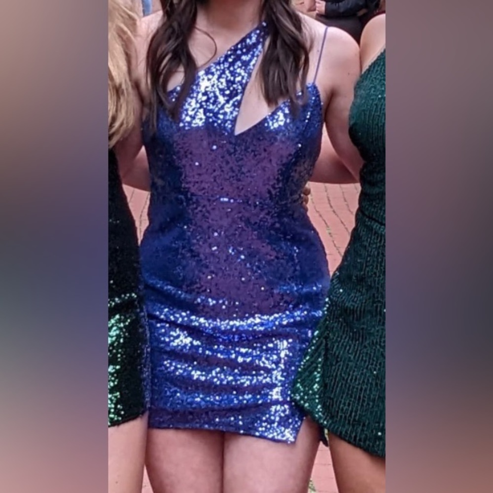 Hello Molly sequin formal/ homecoming dress.